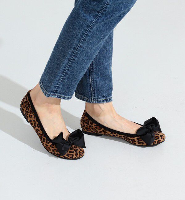 SEPTEMBER MOON / リボン バレエシューズ レオパード（Ray BEAMS