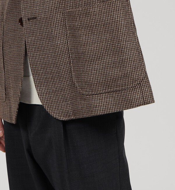 ファンシーツイード シングルブレステッド2Bジャケット（TOMORROWLAND