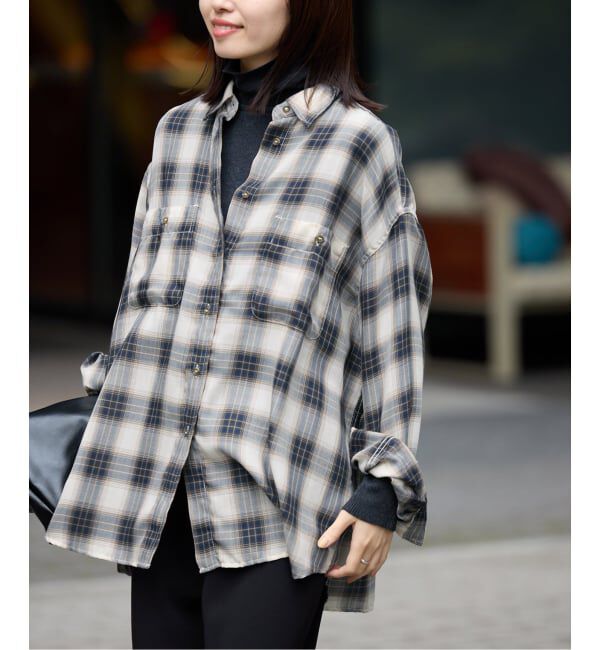 新品未使用　SLOBE　IENA　ビエラチェックルーズシャツ 追加》ビエラチェックルーズシャツ（SLOBE IENA）｜ルミネの