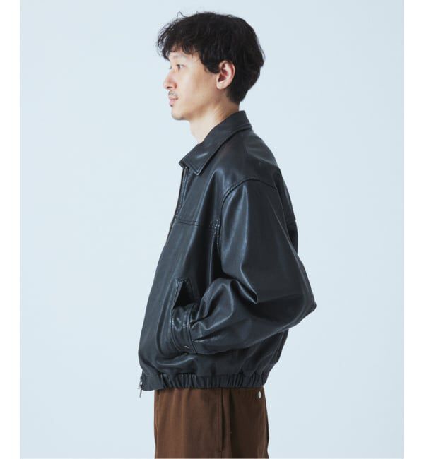 シープ レザー ウォッシュド ジップ ブルゾン（JOURNAL STANDARD