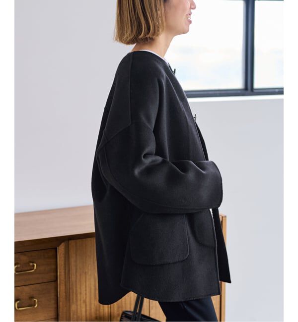 ≪WEB限定追加≫ハミルトンリバークルーネックコート（FRAMeWORK