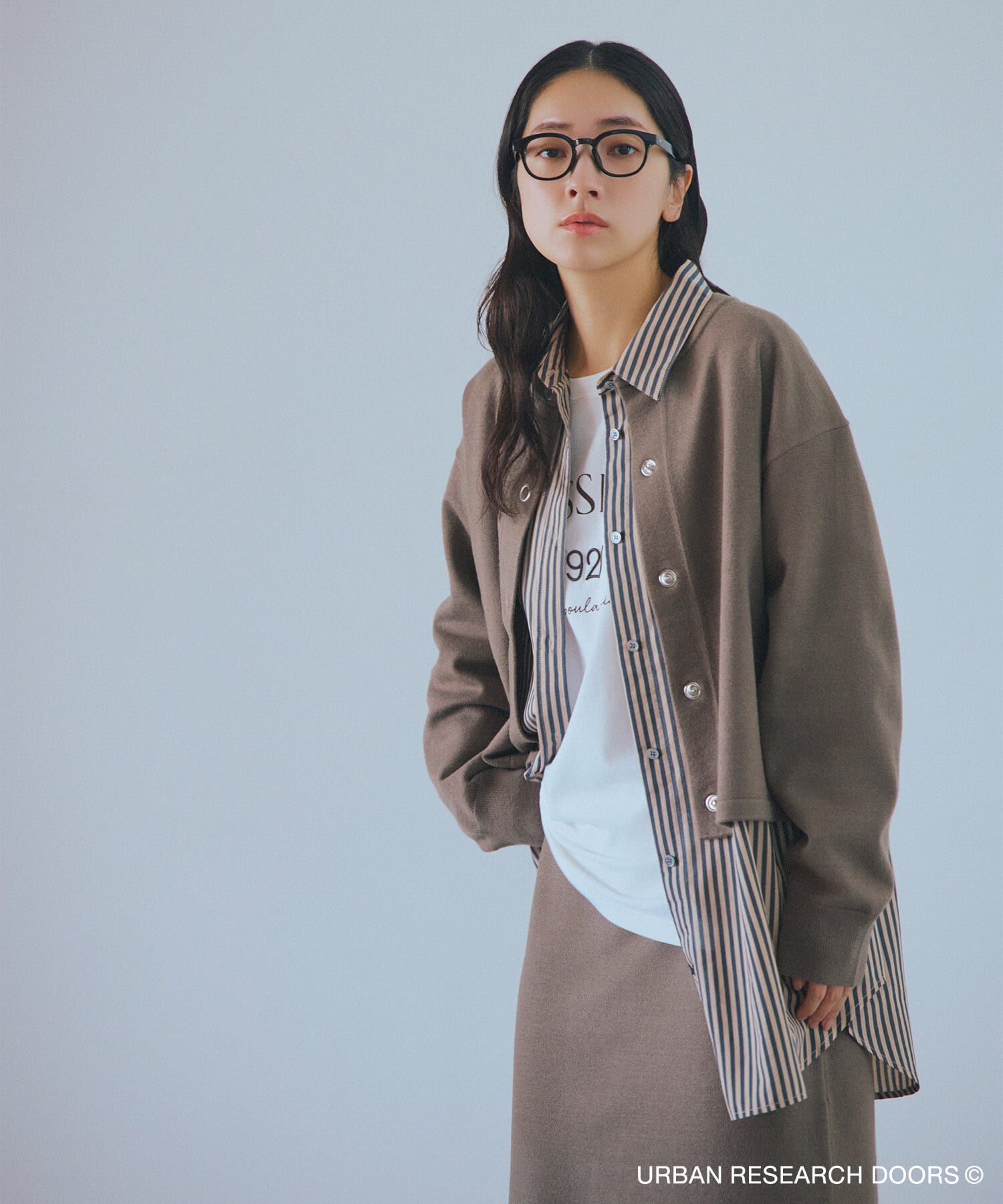 新品タグ付き　UR TECH 200日ニットリングドットカーディガン　ドアーズ 仁村紗和さん着用』『UR TECH 200日ニット』リングドットカーディガン