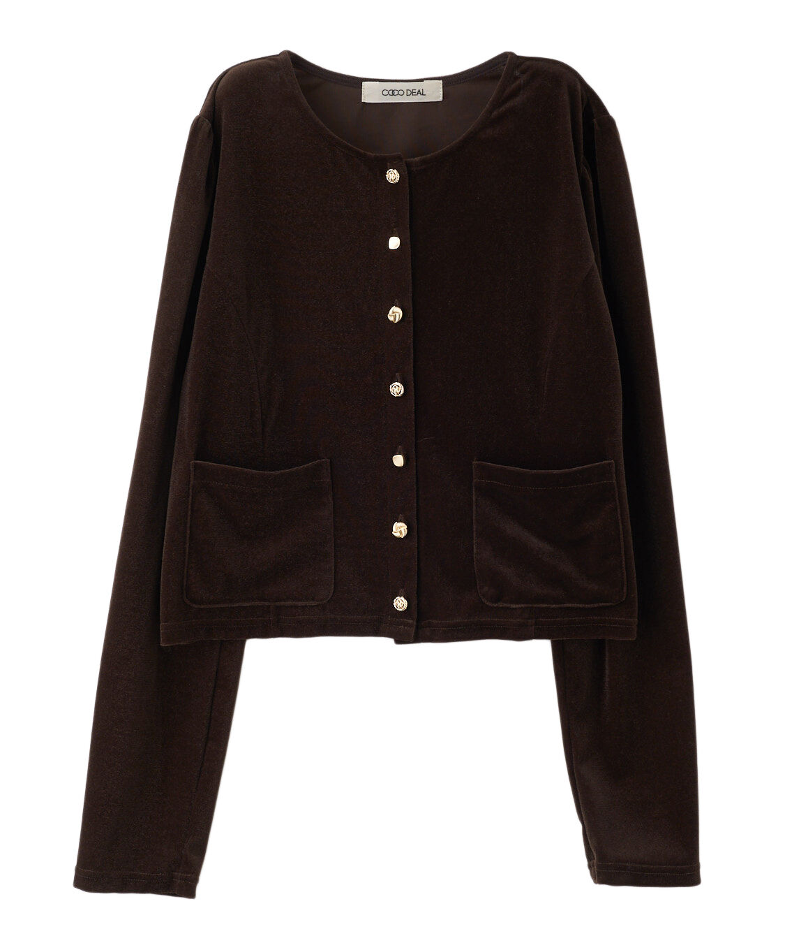 ショート丈ベロアカーディガン（COCO DEAL）｜ルミネのファッション