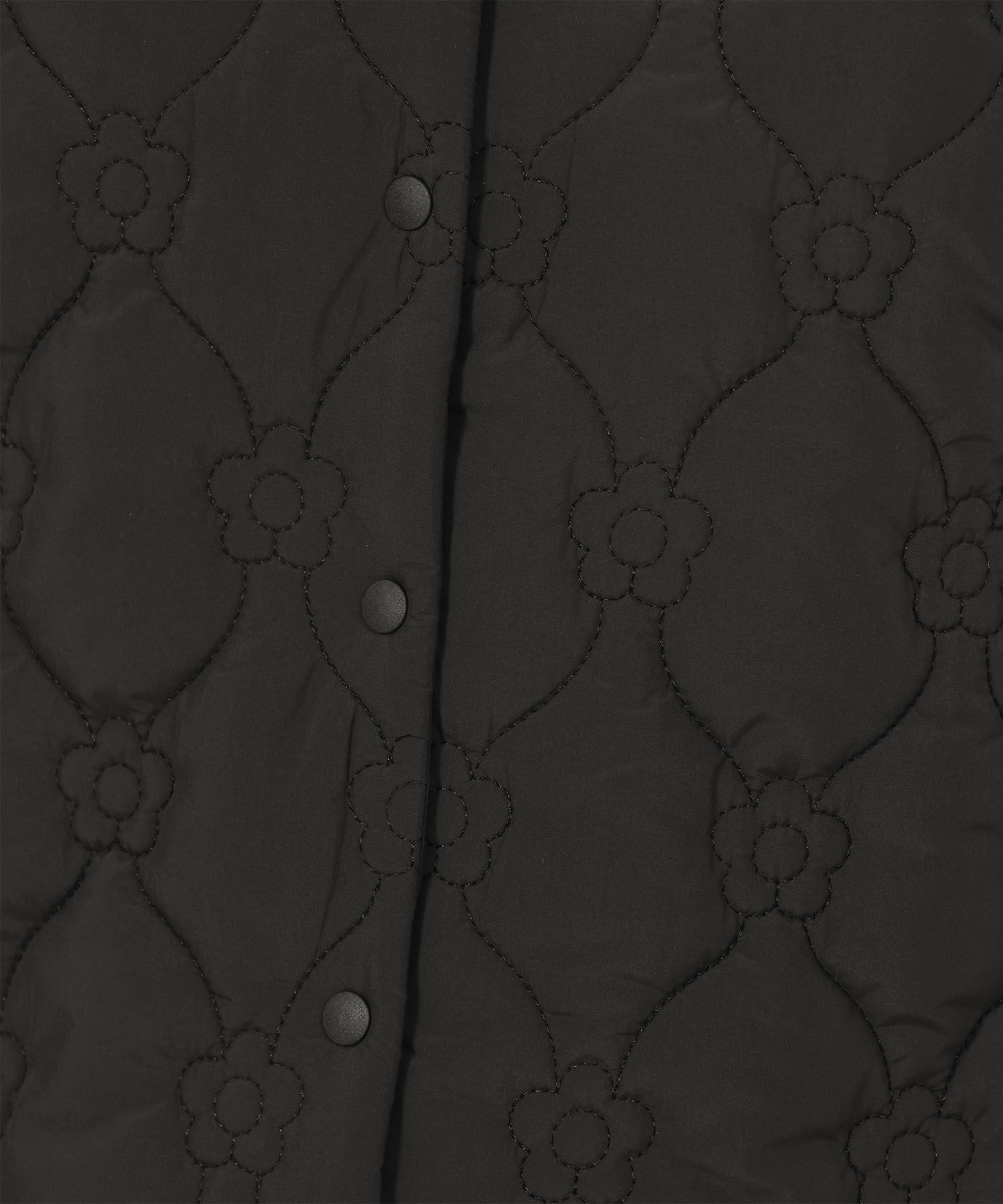 デイジーキルトポケッタブル ベスト（ブラック）（MARY QUANT