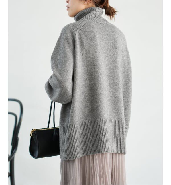 Spick and Span「《WEB限定カラー有り》ウールカシミヤ ラグランタートルニット」|ニット・セーター|