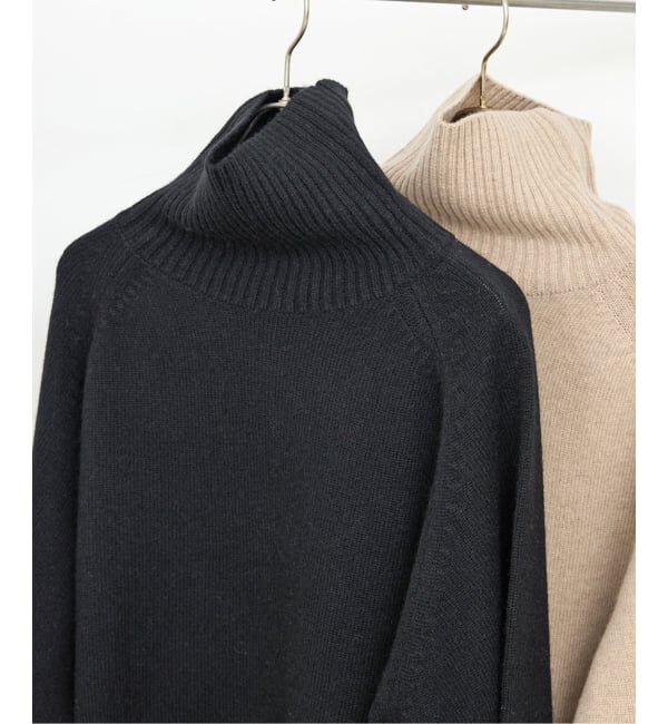 Spick and Span「《WEB限定カラー有り》ウールカシミヤ ラグランタートルニット」|ニット・セーター|