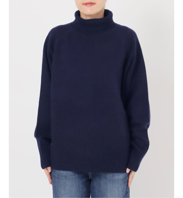 Spick and Span「《WEB限定カラー有り》ウールカシミヤ ラグランタートルニット」|ニット・セーター|