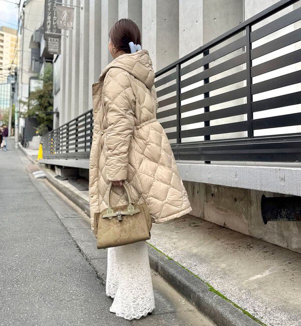 TAION/タイオン】別注ミドル丈Aラインフードダウン（NOLLEY'S