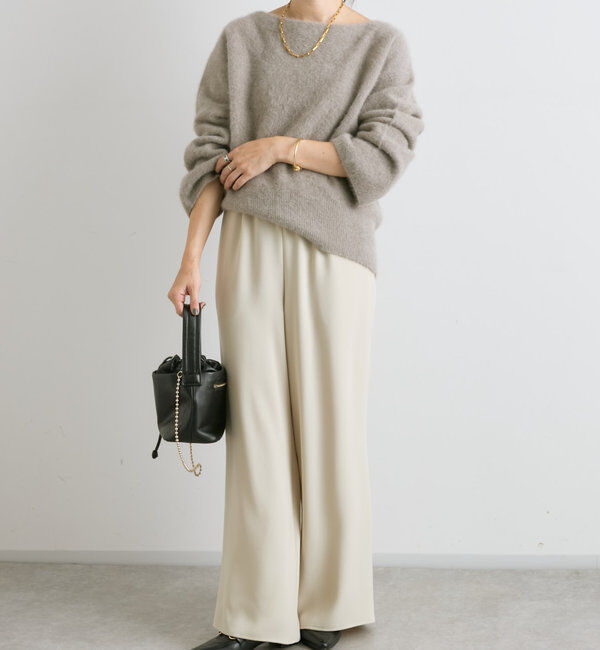  「【ボールチェーンショルダーがアクセント】ワンハンドルバケットバッグ」|トートバッグ|