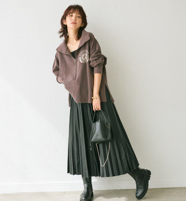  「【ボールチェーンショルダーがアクセント】ワンハンドルバケットバッグ」|トートバッグ|