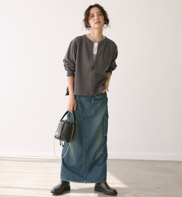  「【ボールチェーンショルダーがアクセント】ワンハンドルバケットバッグ」|トートバッグ|