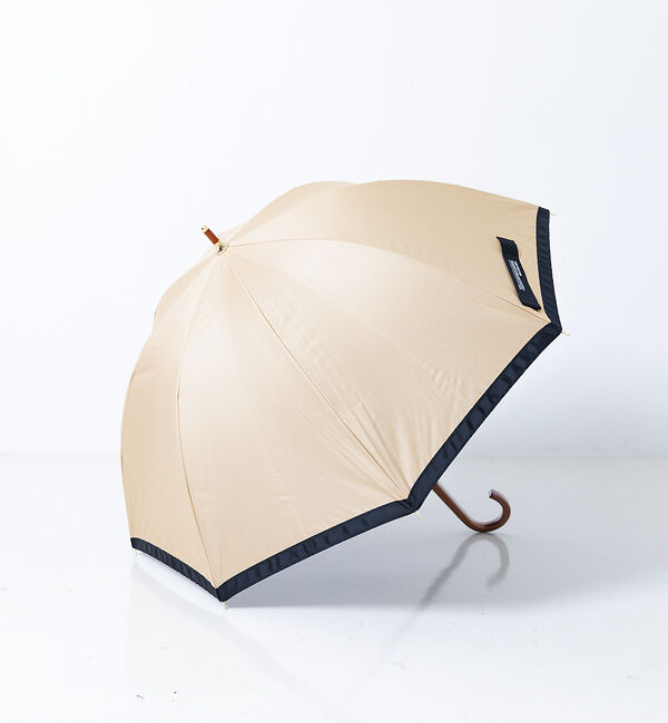 collex「グログランテープ雨晴兼用長傘」|傘|キャメル