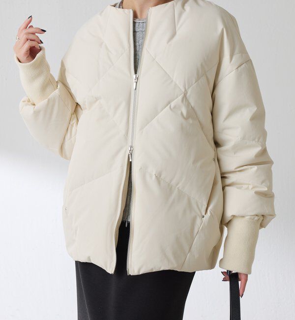  「ノーカラーダウンコート」|その他|