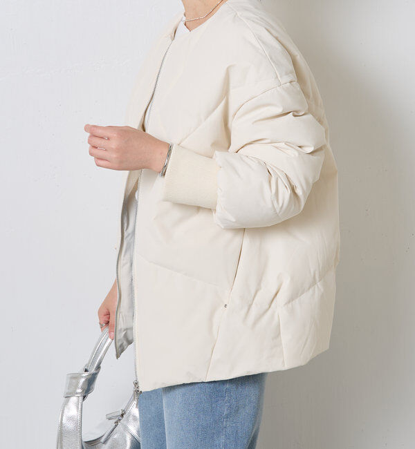  「ノーカラーダウンコート」|その他|