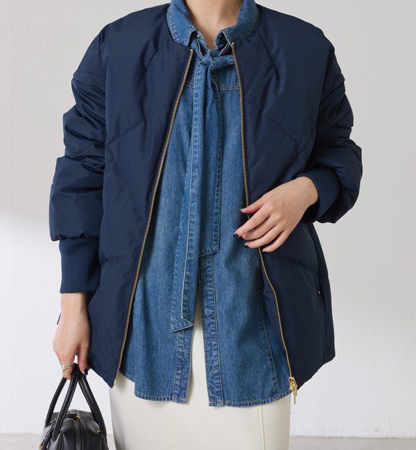  「ノーカラーダウンコート」|その他|