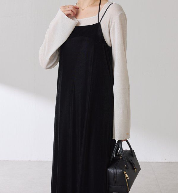  「シアーラメリブスクエアカットソー」|Tシャツ・カットソー|