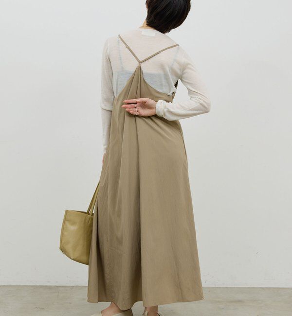  「【スッキリ見え/シーズンレス】ディープVキャミワンピース」|ワンピース|