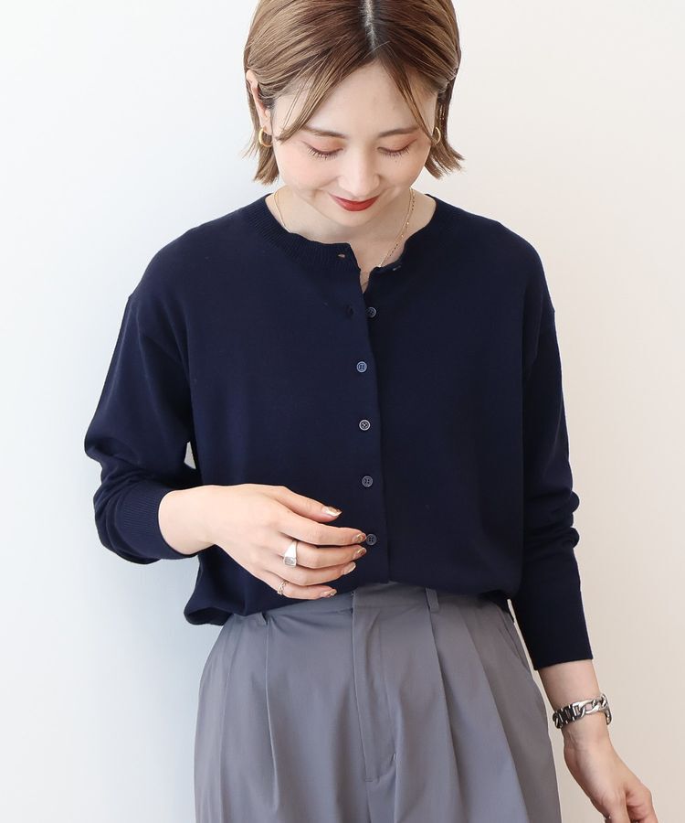 AMERICAN HOLIC「ソフトコットンクルーネックカーディガン」|カーディガン|