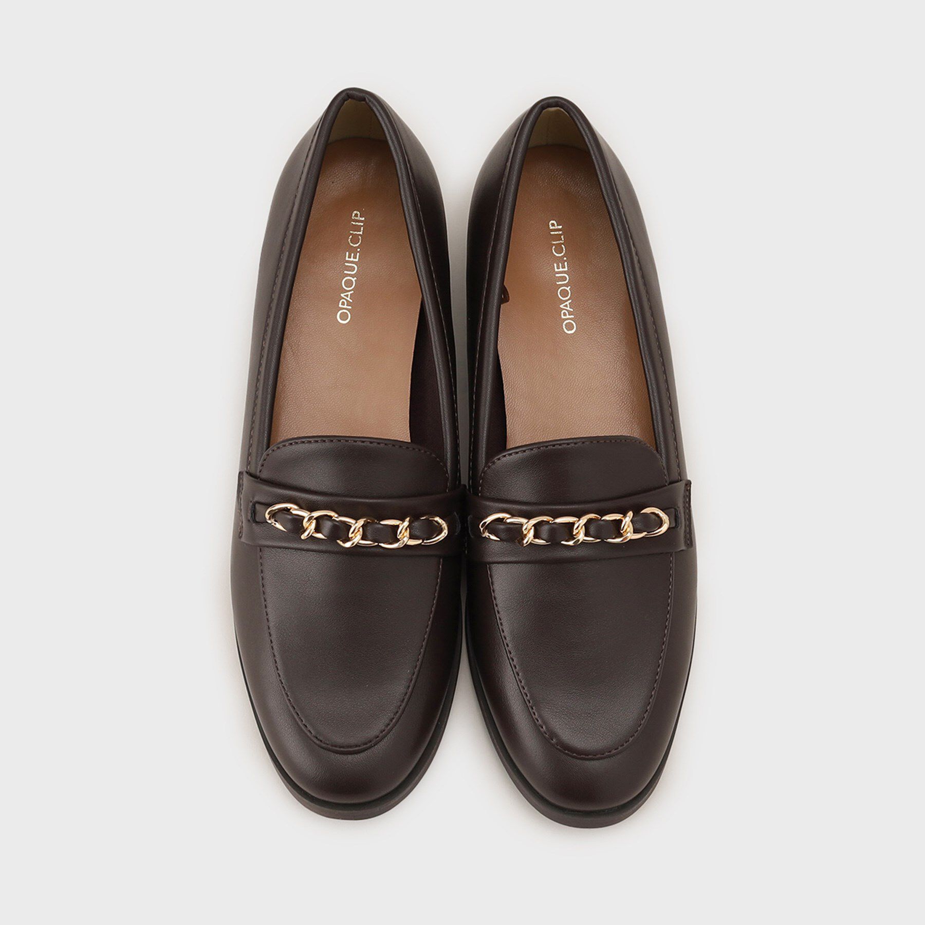 OPAQUE.CLIP「【抗菌防臭加工/通勤対応】チェーンデザインローファー」|パンプス|