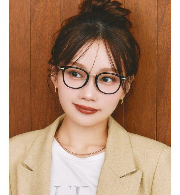 Zoff｜Misato Mizukoshi メガネ | 中顔面短縮みえ 大人可愛い｜水越