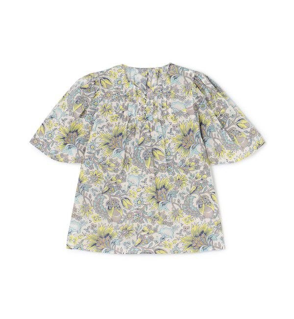 コットンボイルプリント フレアスリーブブラウス（SOULEIADO）｜ルミネ