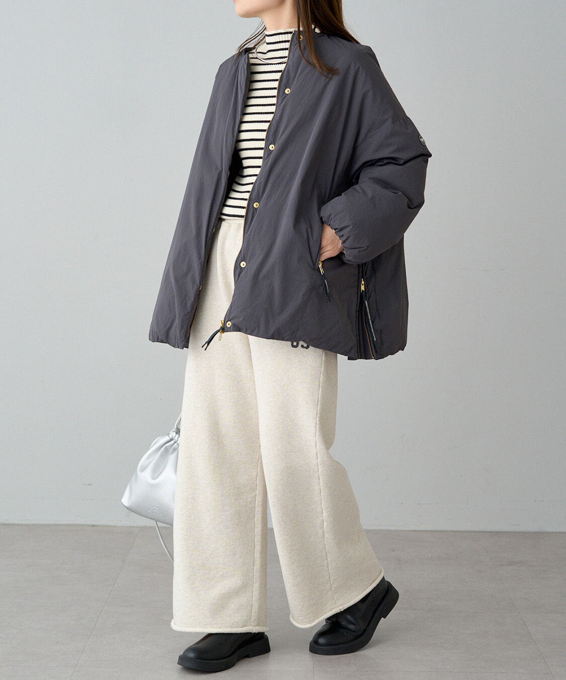 リバイバル/WEB限定】フレンチダックダウンサイドジップジャケット