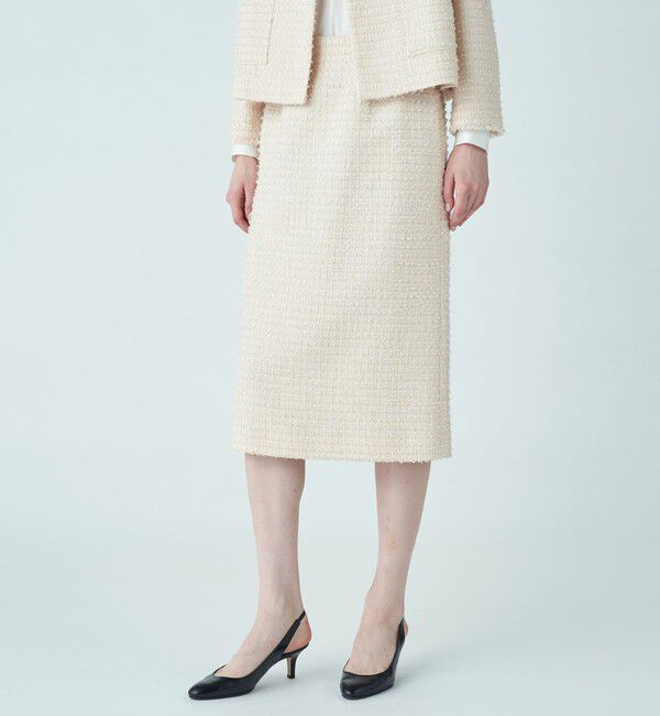 Ballsey ミックスヤーンツイード Iラインスカート ミックスヤーンツイード Iラインスカート（Ballsey）｜ルミネの