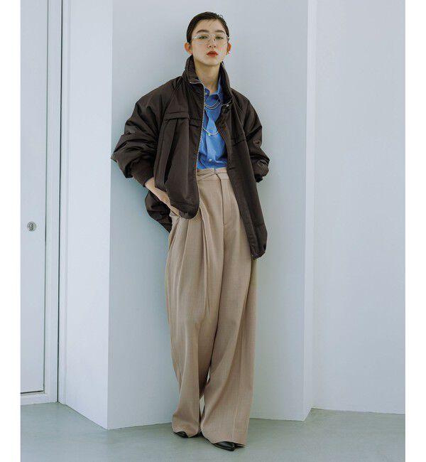 WEB限定】スタンドカラーフライトジャケット（ADAM ET ROPE'）｜ルミネ