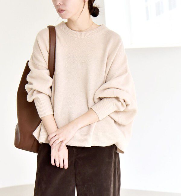 quaranciel「quaranciel:〈手洗い可能〉AQUA カシミヤ ミックス ドルマン ニット 25AW」|ニット・セーター|