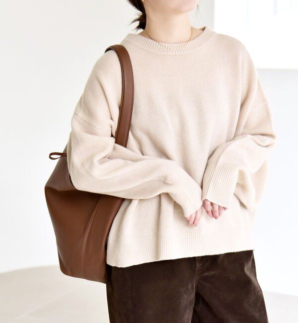 quaranciel「quaranciel:〈手洗い可能〉AQUA カシミヤ ミックス ドルマン ニット 25AW」|ニット・セーター|