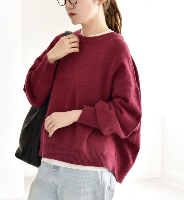 quaranciel「quaranciel:〈手洗い可能〉AQUA カシミヤ ミックス ドルマン ニット 25AW」|ニット・セーター|