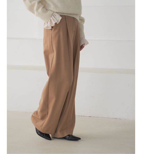 NOBLE「《追加・WEB限定カラー》TRツイル裏起毛スラックスパンツ」|スラックス|