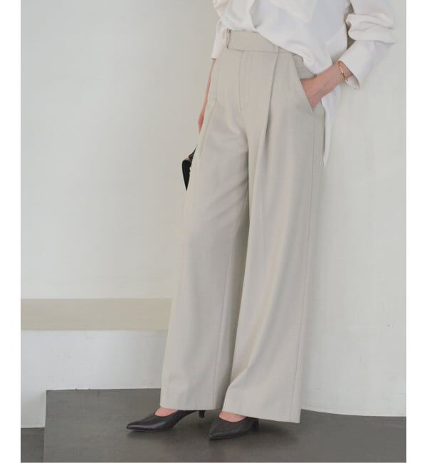 NOBLE「《追加・WEB限定カラー》TRツイル裏起毛スラックスパンツ」|スラックス|