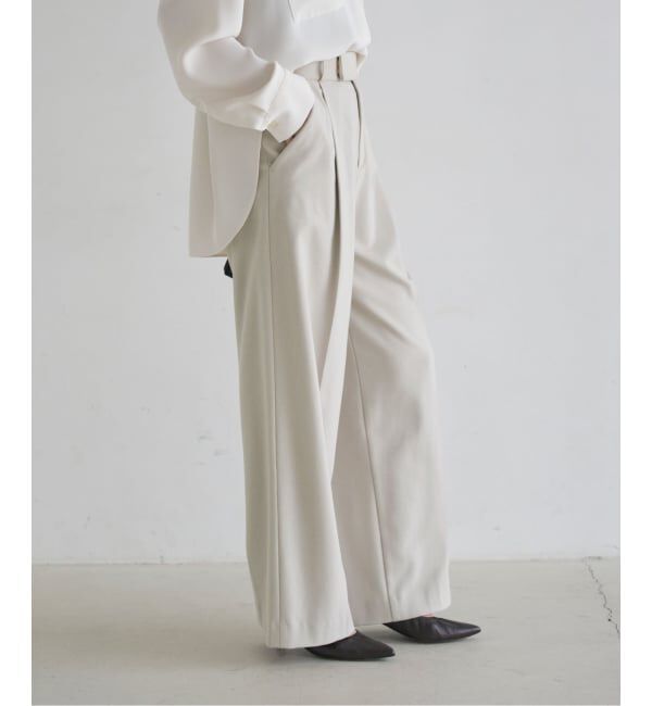 NOBLE「《追加・WEB限定カラー》TRツイル裏起毛スラックスパンツ」|スラックス|