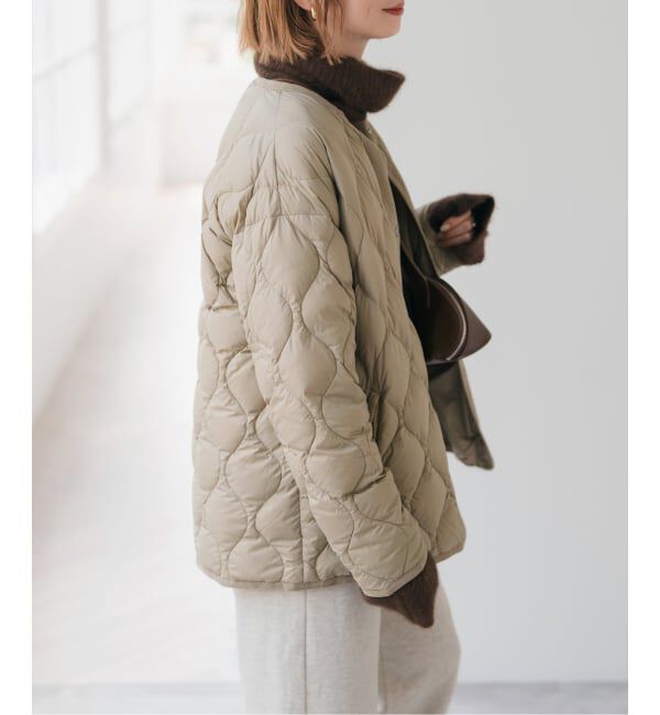 Spick and Span「《追加予約》TAION / タイオン *Spick別注キルティングブルゾン」|ダウン|