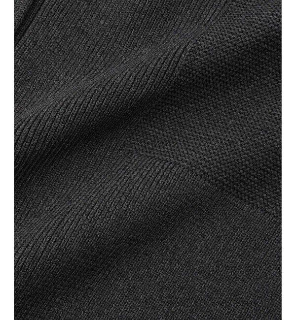 ADAM ET ROPE'「【WEB限定】・【サステナブル】セレクトネックウェーブボタンカーディガン」|カーディガン|