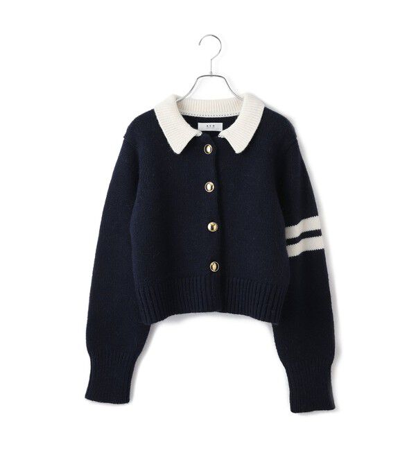 ADAM ET ROPE'「【WEB限定】ポロニットカーディガン」|カーディガン|
