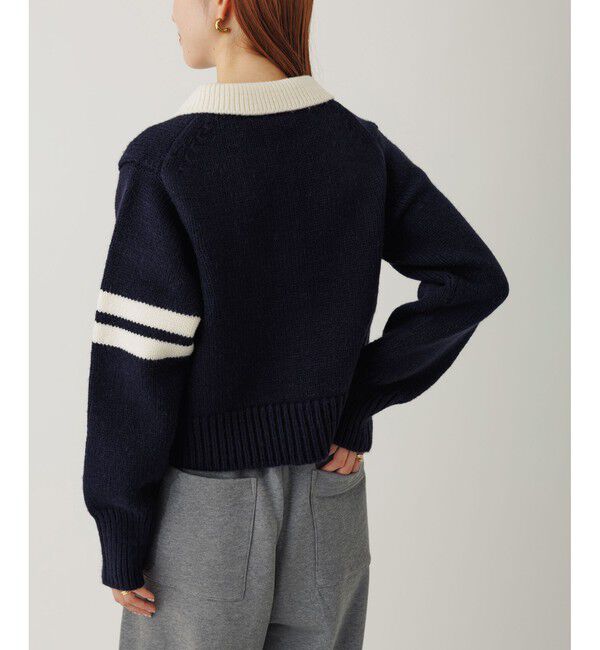 ADAM ET ROPE'「【WEB限定】ポロニットカーディガン」|カーディガン|