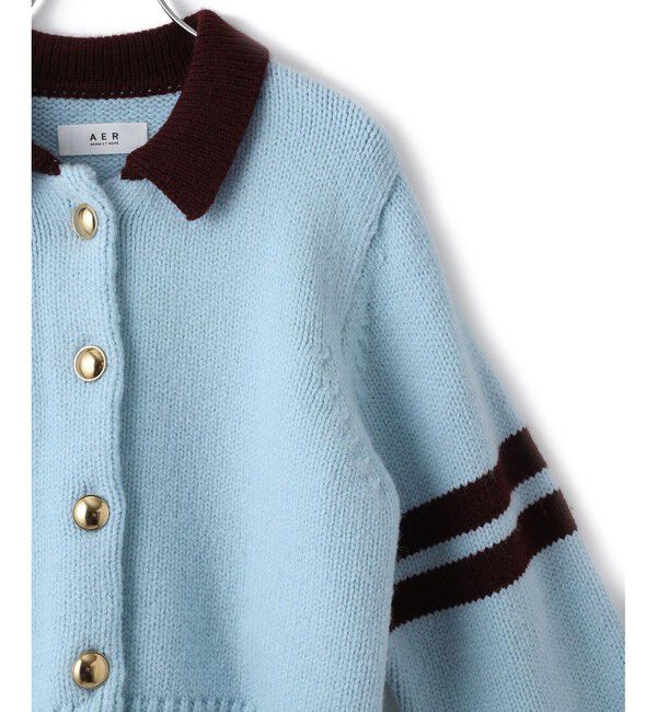 ADAM ET ROPE'「【WEB限定】ポロニットカーディガン」|カーディガン|