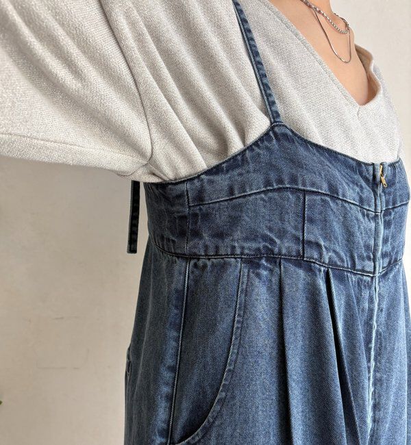  「デニムビスチェサロペット」|ワンピース|