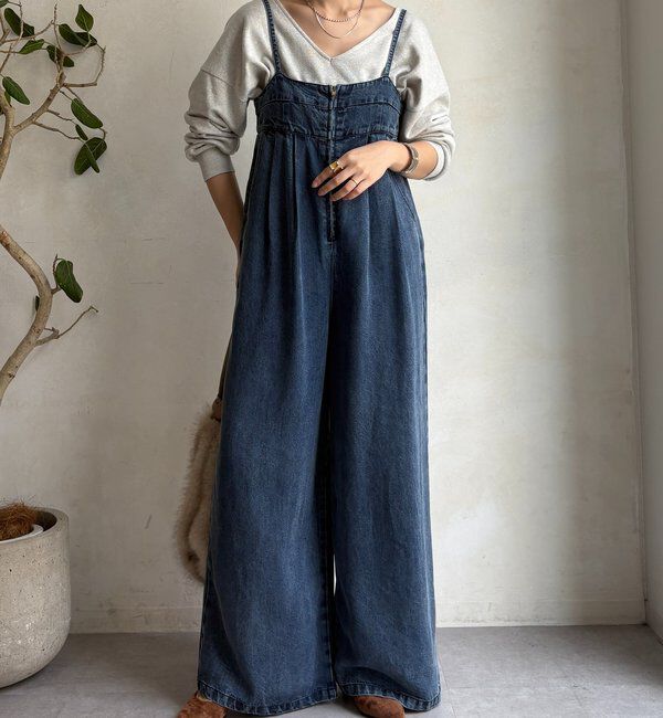  「デニムビスチェサロペット」|ワンピース|