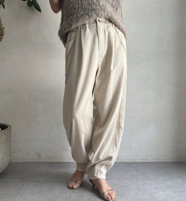  「【WEB限定】コーデュロイワイドパンツ」|チノ|
