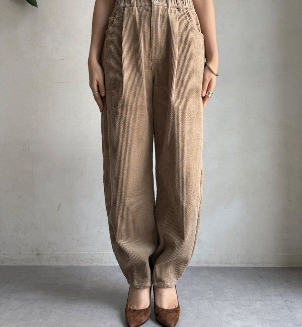  「【WEB限定】コーデュロイワイドパンツ」|チノ|