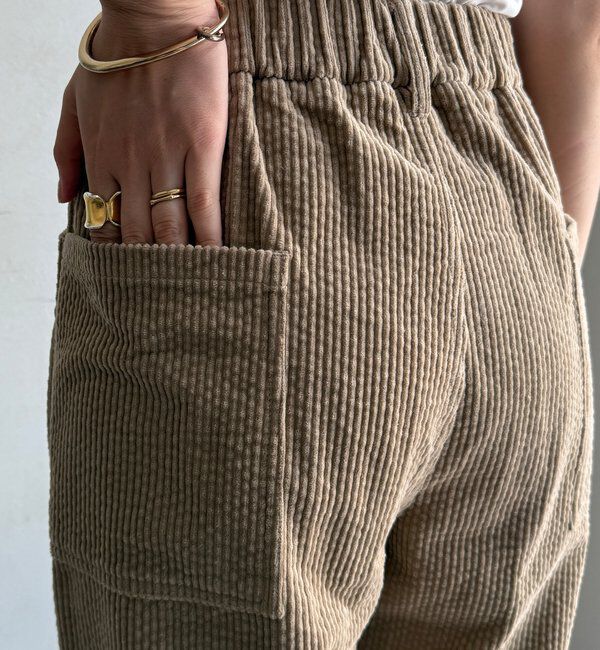 「【WEB限定】コーデュロイワイドパンツ」|チノ|