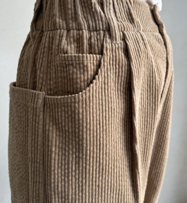  「【WEB限定】コーデュロイワイドパンツ」|チノ|