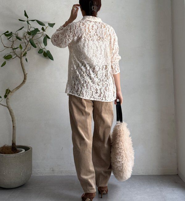  「【WEB限定】コーデュロイワイドパンツ」|チノ|