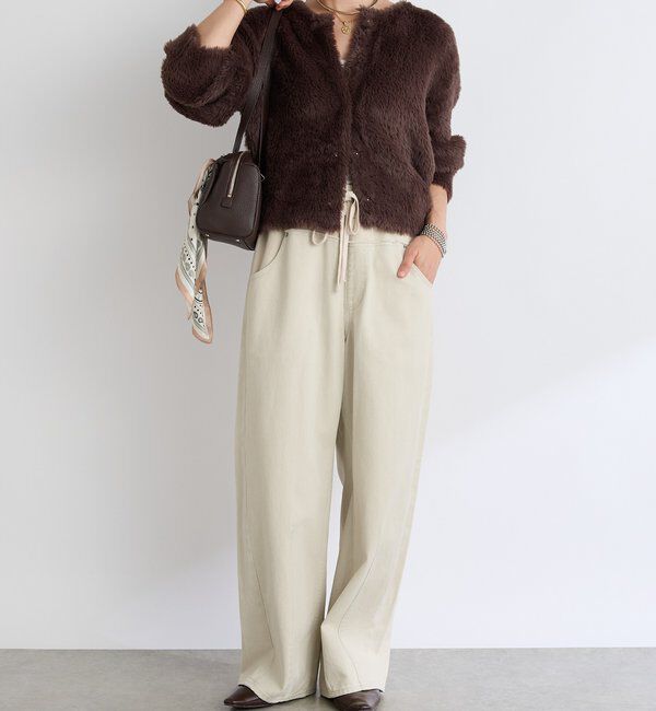  「【リバイバル/着映え】ダブルフェイスシャギーカーデ・2」|カーディガン|