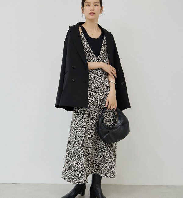  「【スッキリ見え/シーズンレス】ディープVキャミワンピース」|ワンピース|