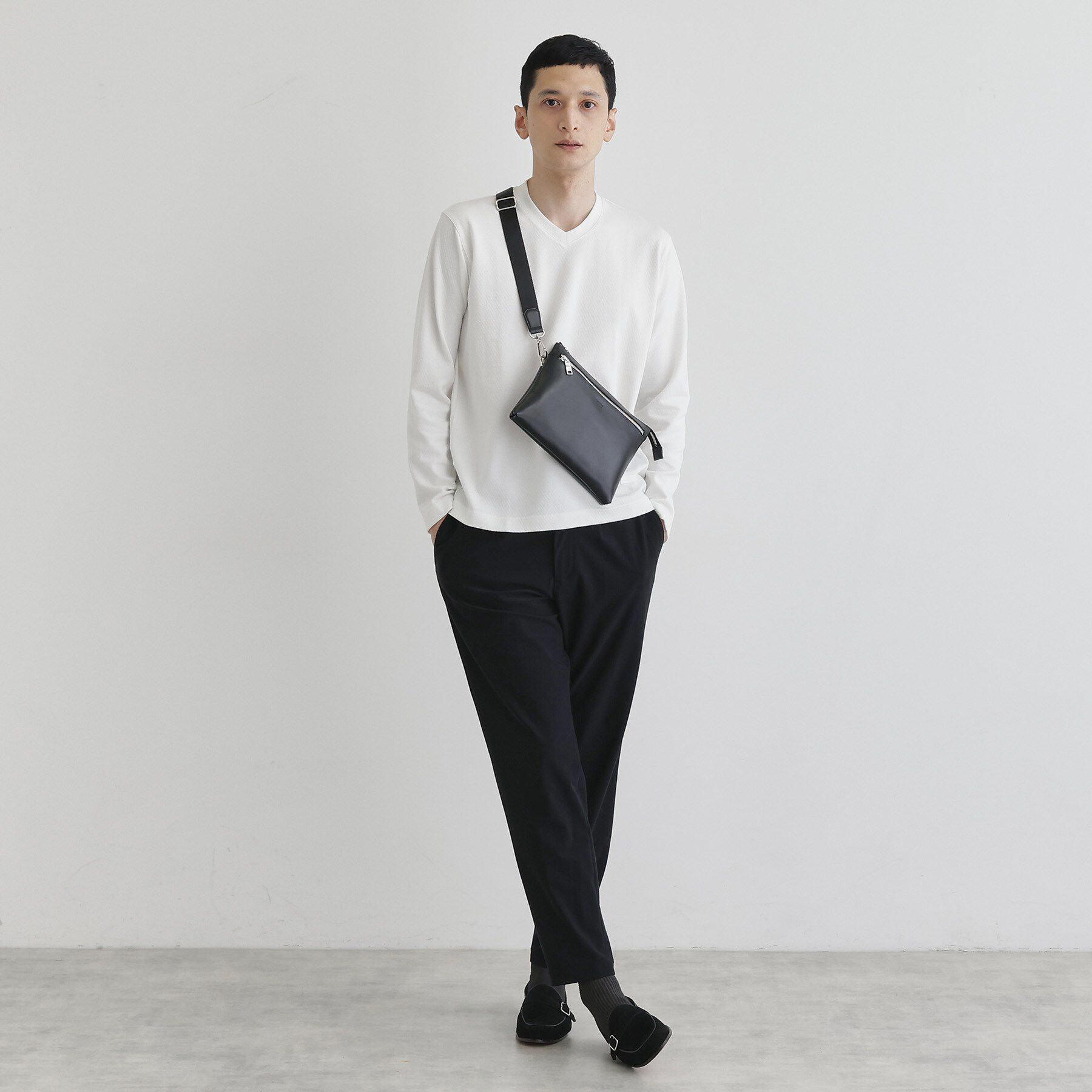 TAKEO KIKUCHI「アニリンレザー　２WAYクラッチ」|クラッチバッグ|