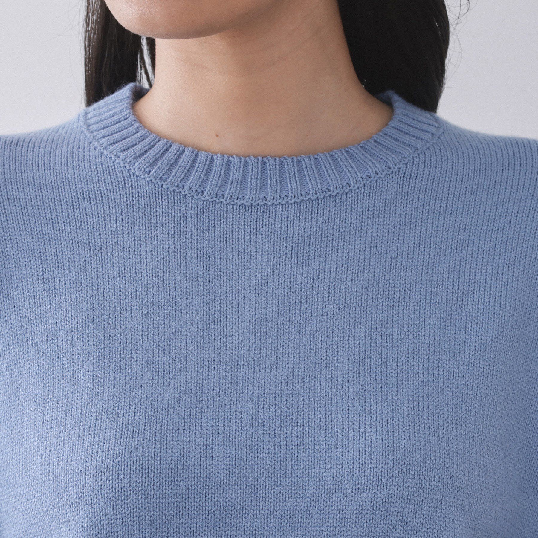 OPAQUE.CLIP「バックボタンリラクシーニット【洗濯機OK】《8col》」|ニット・セーター|